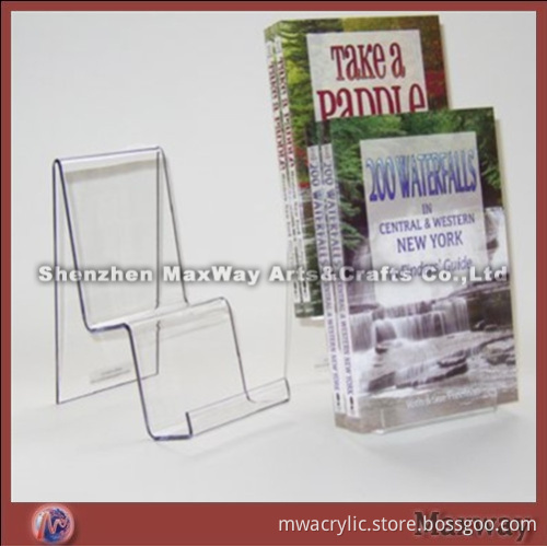 Freestanding 2-Layer Acrylic Brochure/Leaflet/Book Display Holder/Stand